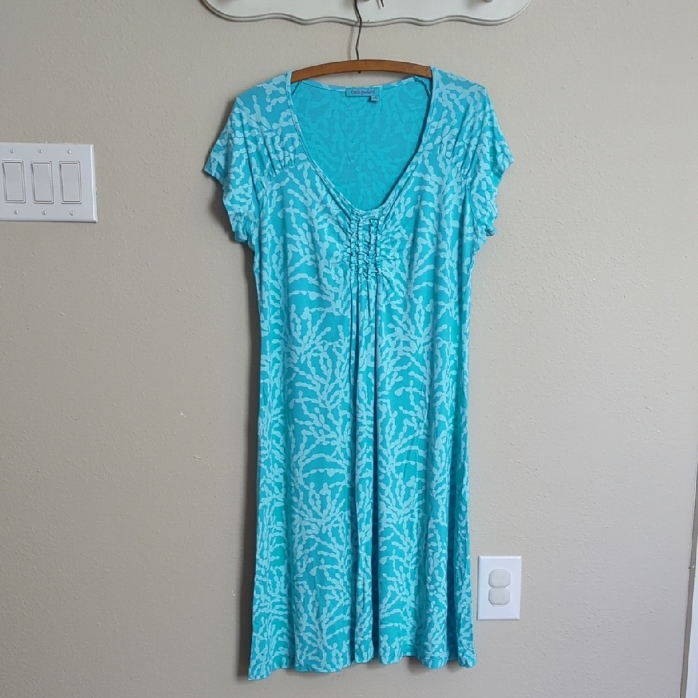 Fresh Produce Turquoise Dress